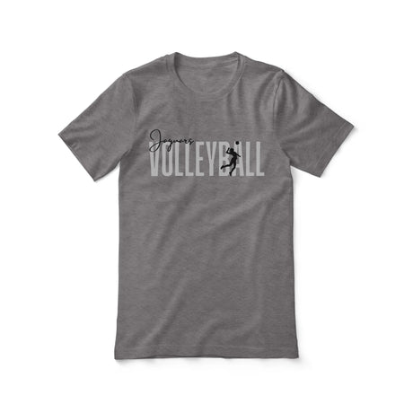 Personalized Volleyball Shirt With Modern Bold Design on a Unisex T-Shirt
