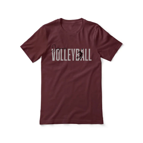 Personalized Volleyball Shirt With Modern Bold Design on a Unisex T-Shirt