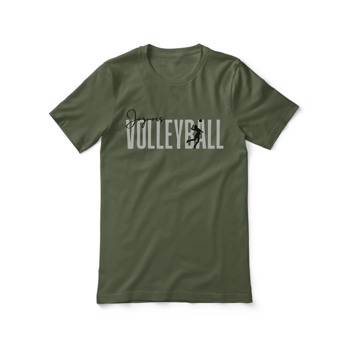 Personalized Volleyball Shirt With Modern Bold Design on a Unisex T-Shirt