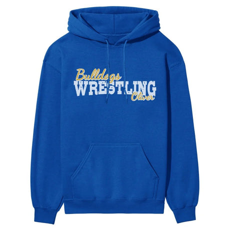 Custom Wrestling Mascot and Wrestler Name on a Hoodie with a White Graphic