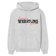 Custom Wrestling Mascot and Wrestler Name on a Hoodie with a Black Graphic