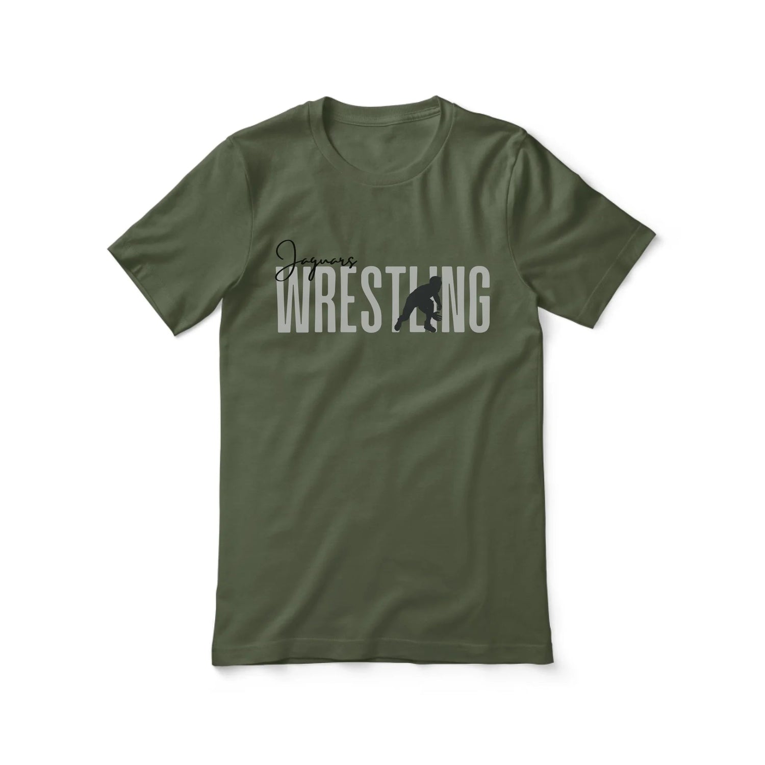 Personalized Wrestling Shirt With Modern Bold Design on a Unisex T-Shirt
