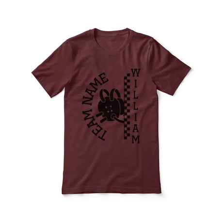 Personalized Wrestling Shirt With Team and Wrestler Name on a Unisex T-Shirt
