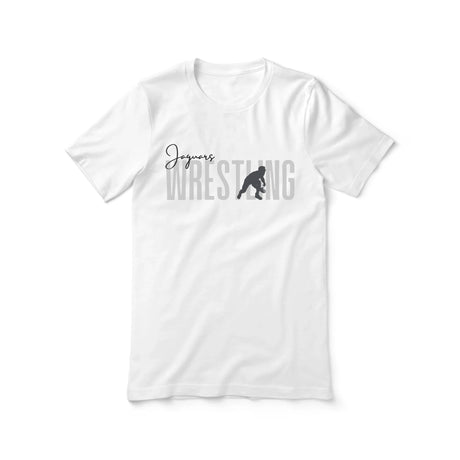 Personalized Wrestling Shirt With Modern Bold Design on a Unisex T-Shirt