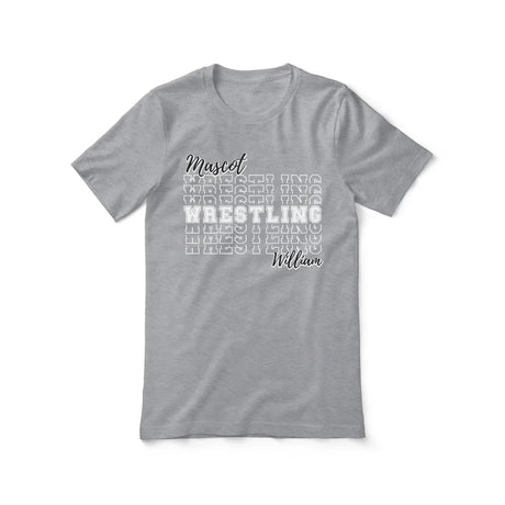 Custom Wrestling Shirt With Mascot and Wrestler Name on a Unisex T-Shirt