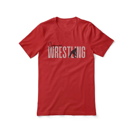 Personalized Wrestling Shirt With Modern Bold Design on a Unisex T-Shirt