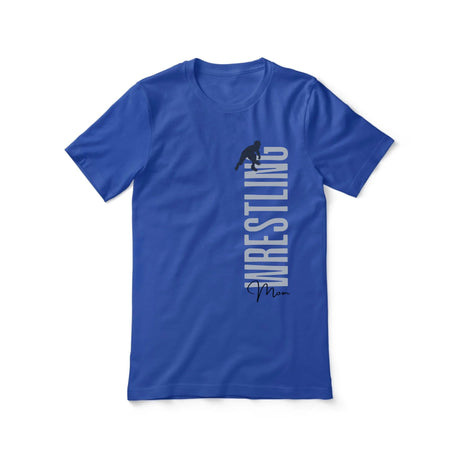 Personalized Wrestling Mom Shirt With Mascot, Icon, and Wrestler Name on a Unisex T-Shirt