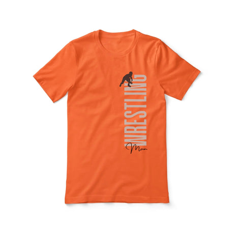 Personalized Wrestling Mom Shirt With Mascot, Icon, and Wrestler Name on a Unisex T-Shirt