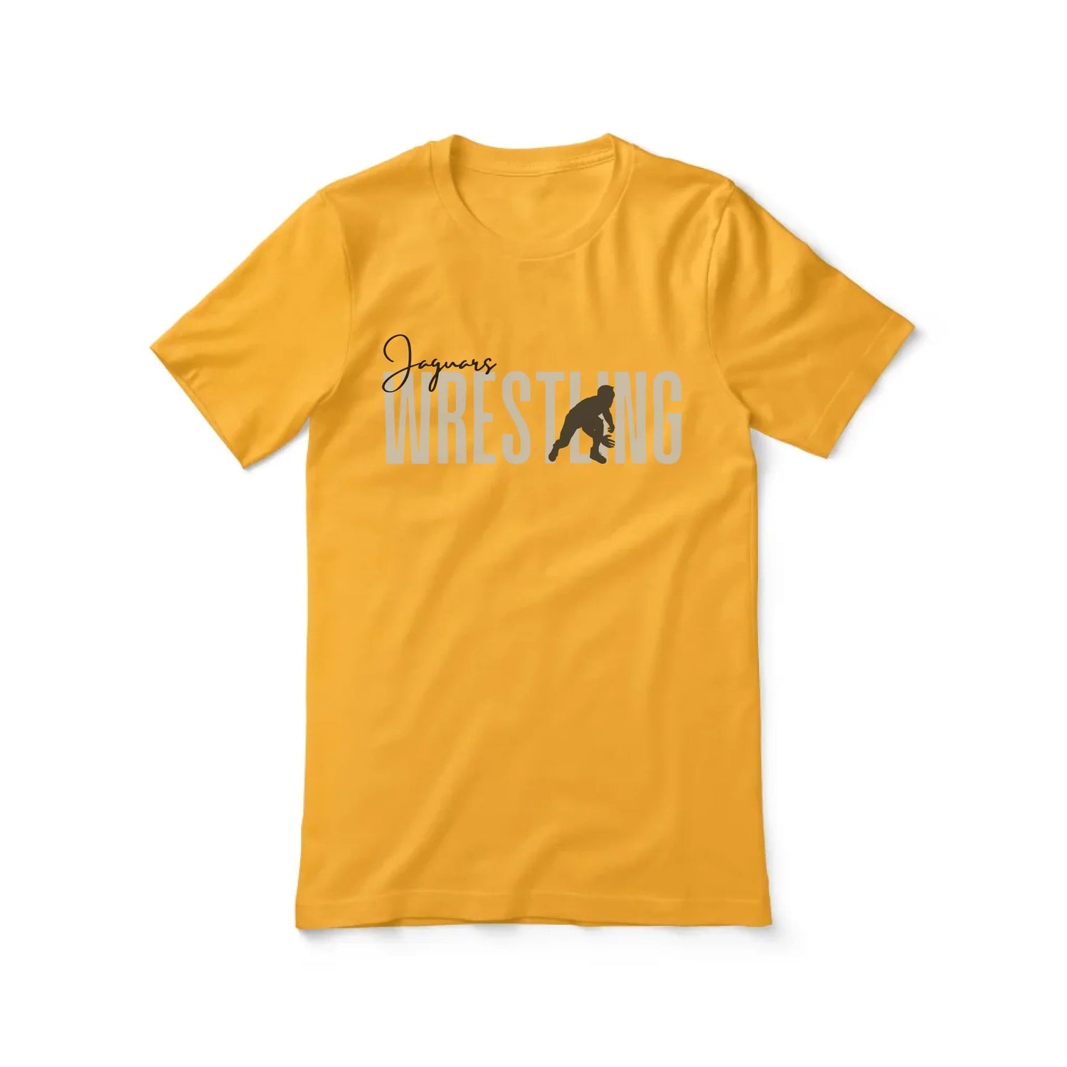 Personalized Wrestling Shirt With Modern Bold Design on a Unisex T-Shirt