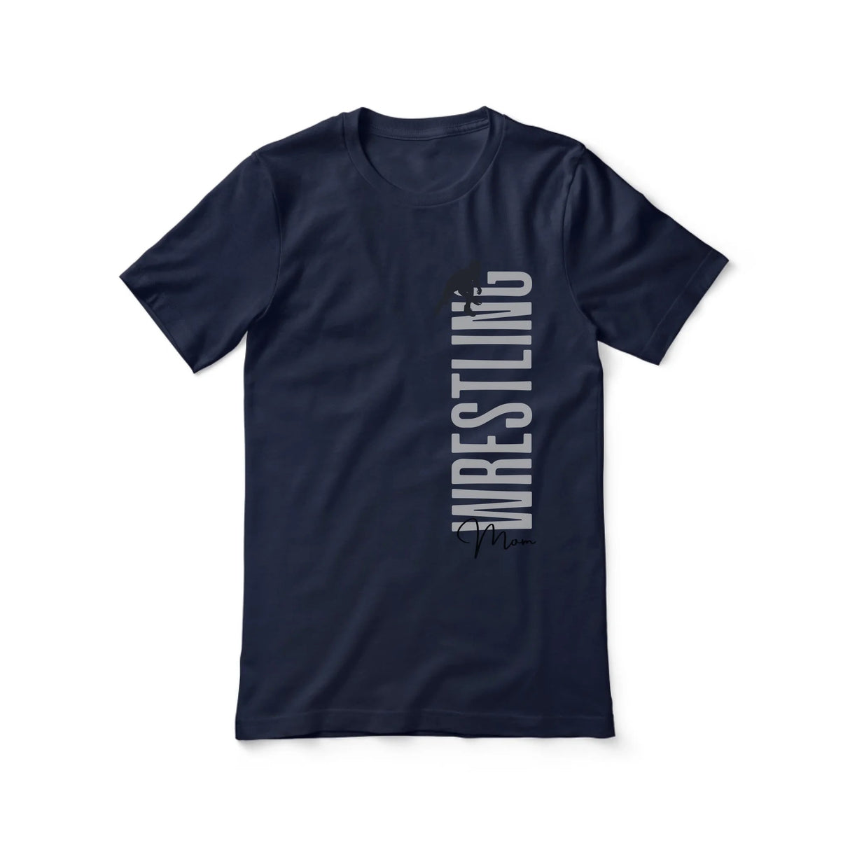Personalized Wrestling Mom Shirt With Mascot, Icon, and Wrestler Name on a Unisex T-Shirt