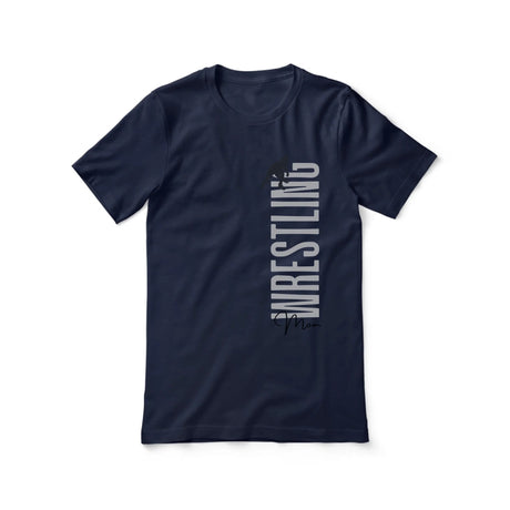 Personalized Wrestling Mom Shirt With Mascot, Icon, and Wrestler Name on a Unisex T-Shirt