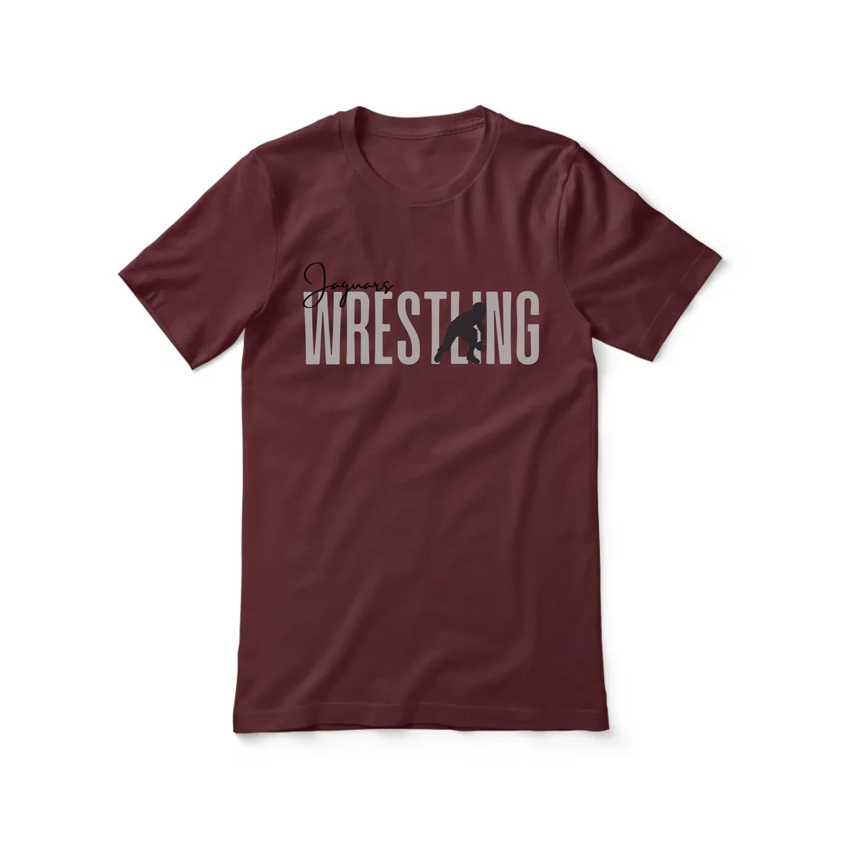 Personalized Wrestling Shirt With Modern Bold Design on a Unisex T-Shirt