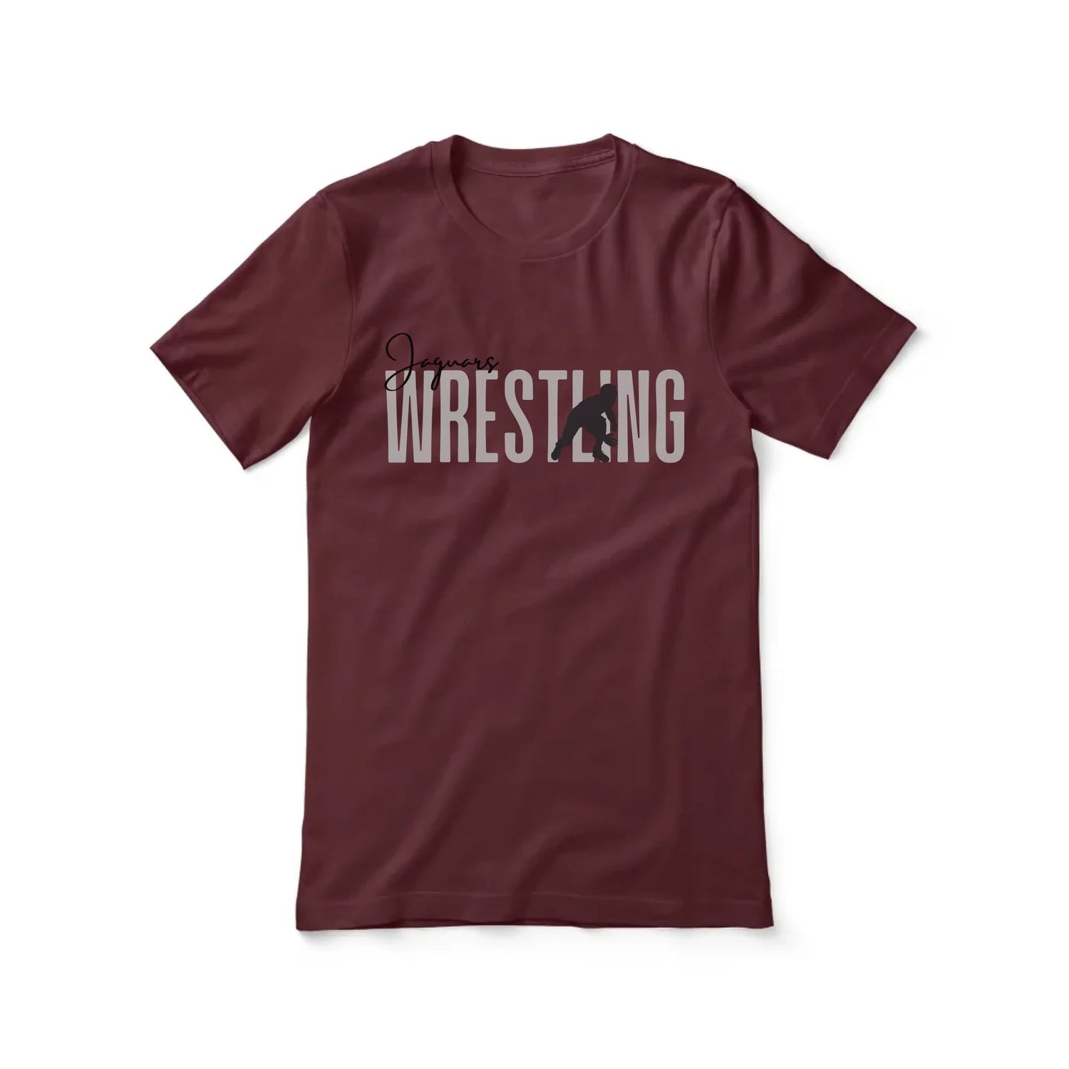 Personalized Wrestling Shirt With Modern Bold Design on a Unisex T-Shirt
