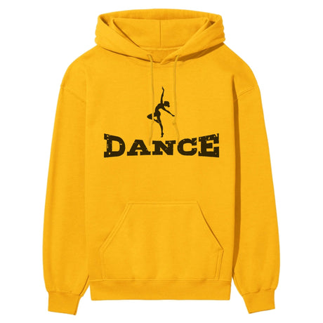 Basic Dance with Dancer Icon on a Hoodie with a Black Graphic
