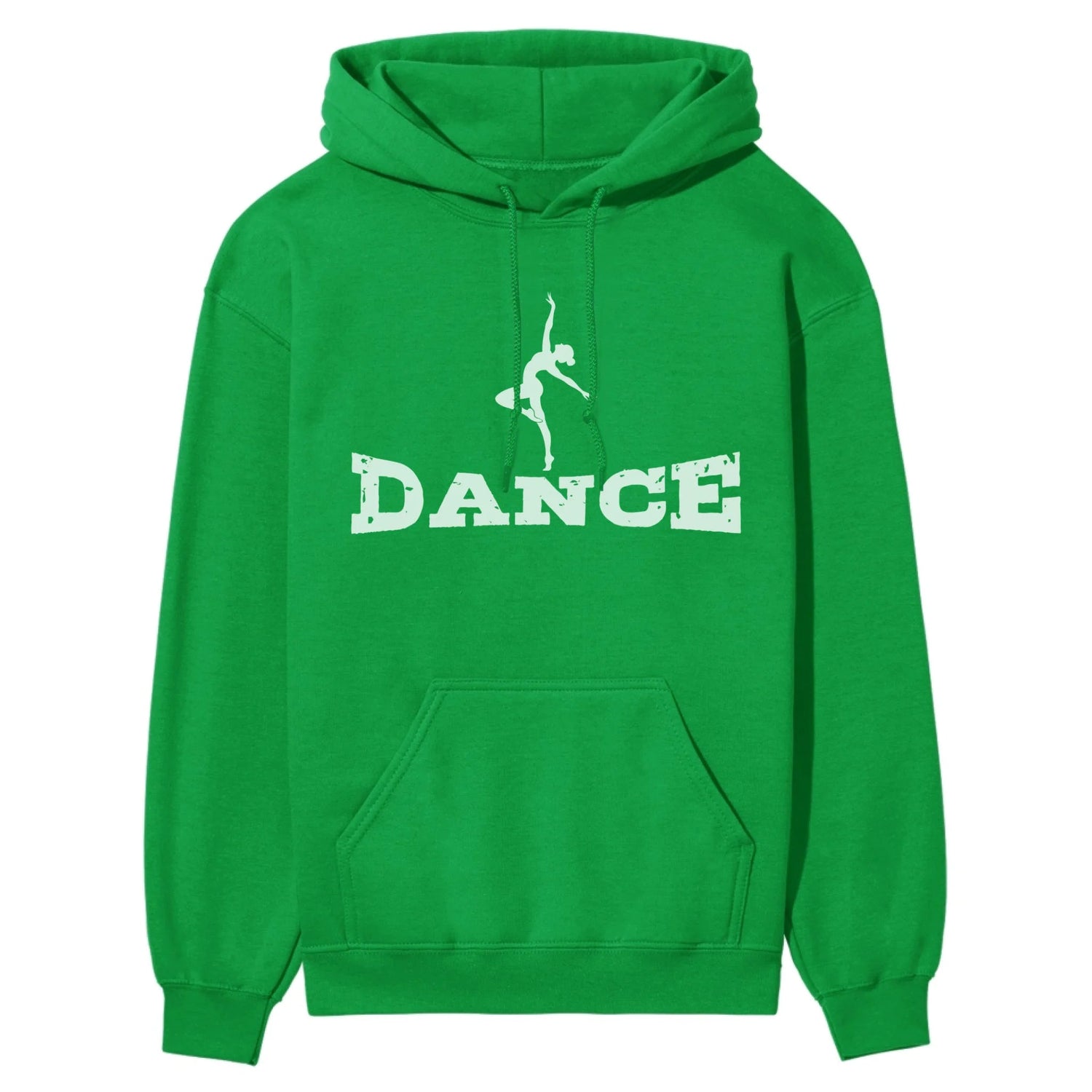 Basic Dance with Dancer Icon on a Hoodie with a White Graphic