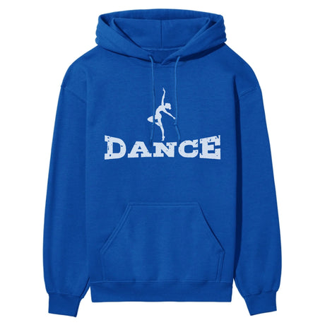 Basic Dance with Dancer Icon on a Hoodie with a White Graphic