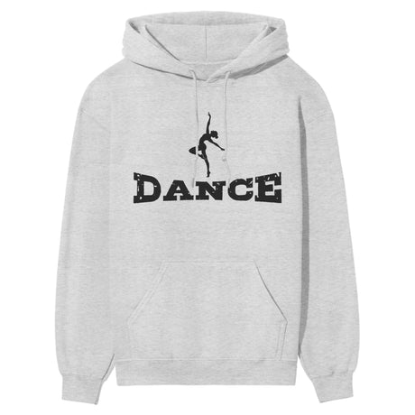 Basic Dance with Dancer Icon on a Hoodie with a Black Graphic