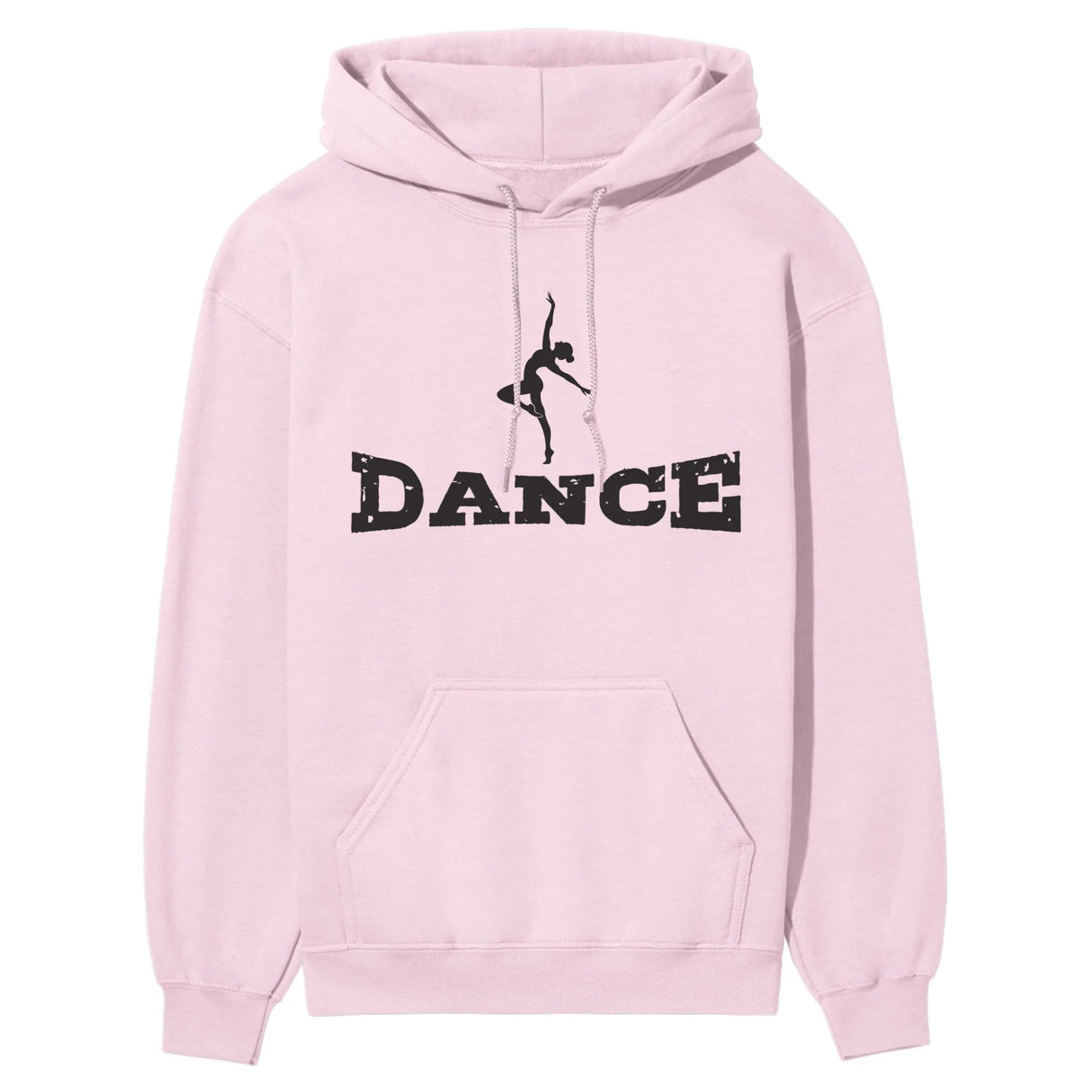 Basic Dance with Dancer Icon on a Hoodie with a Black Graphic