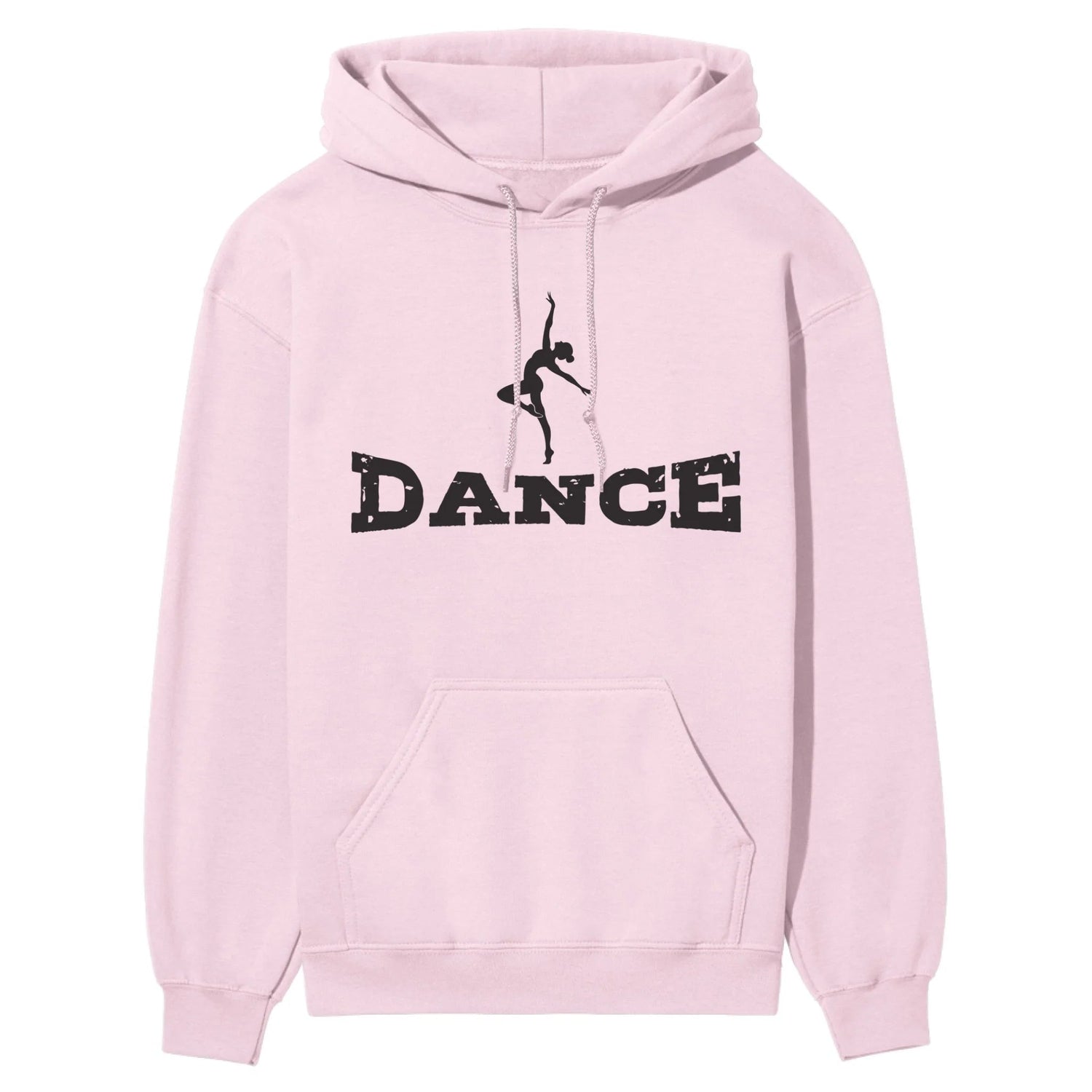 Basic Dance with Dancer Icon on a Hoodie with a Black Graphic