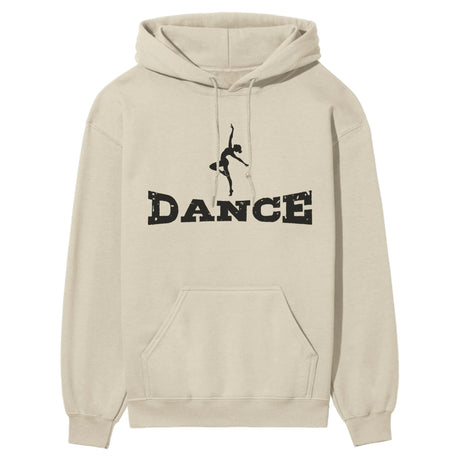 Basic Dance with Dancer Icon on a Hoodie with a Black Graphic