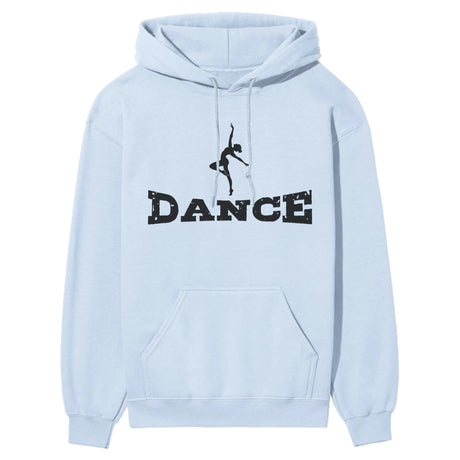 Basic Dance with Dancer Icon on a Hoodie with a Black Graphic