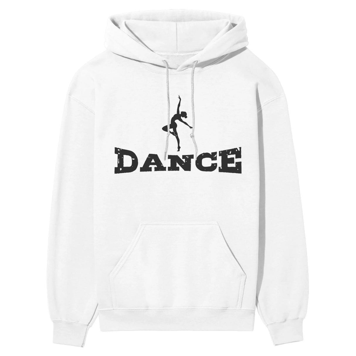 Basic Dance with Dancer Icon on a Hoodie with a Black Graphic