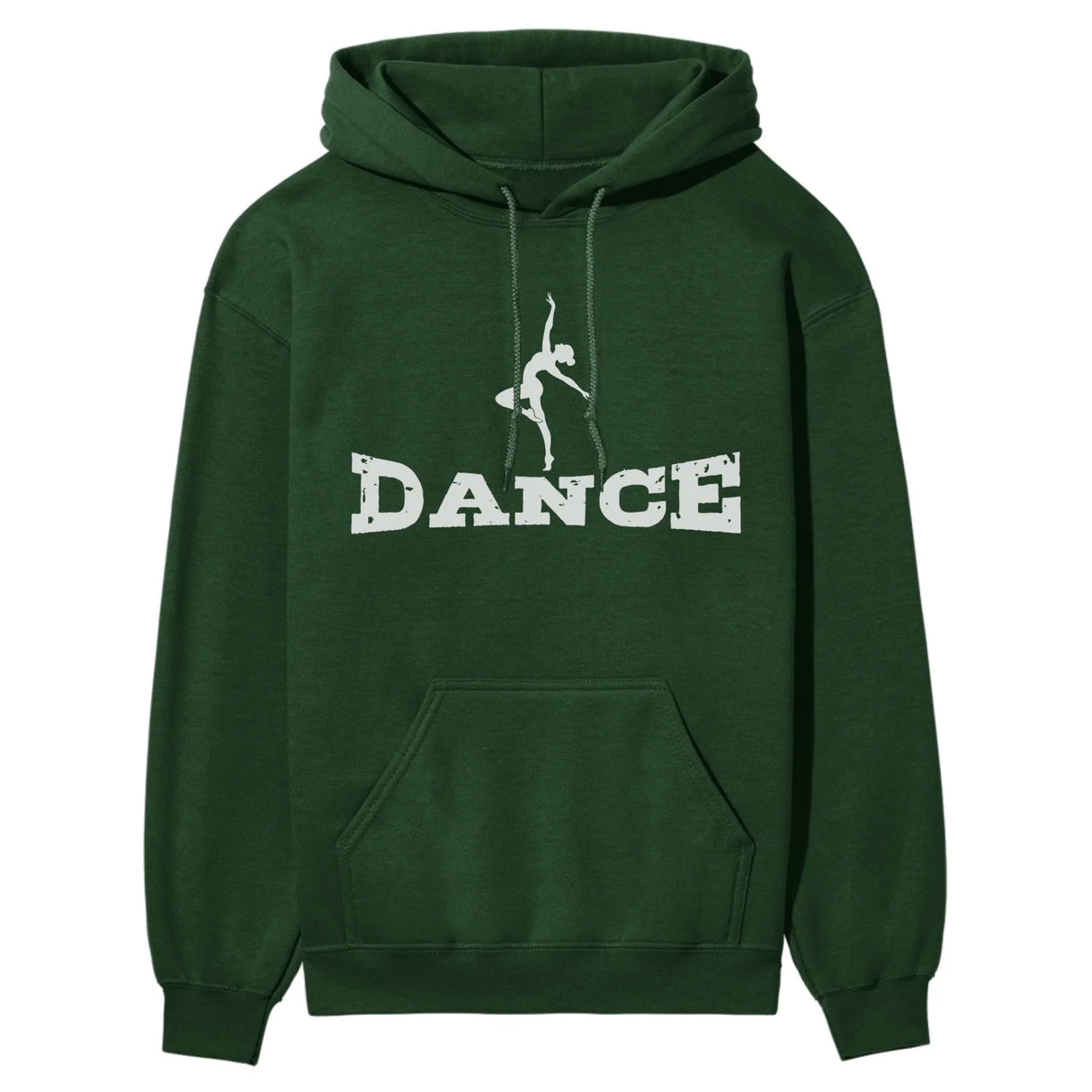 Basic Dance with Dancer Icon on a Hoodie with a White Graphic