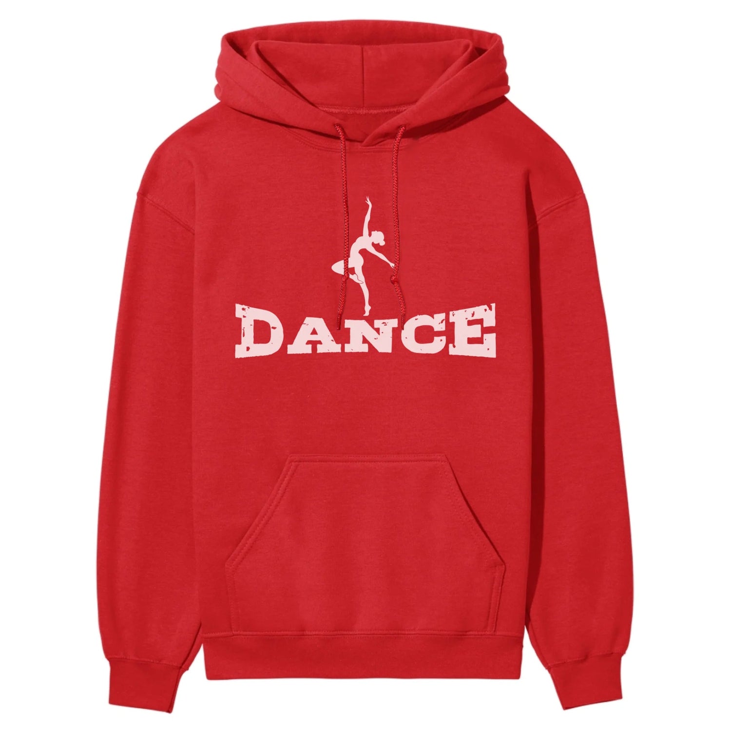 Basic Dance with Dancer Icon on a Hoodie with a White Graphic