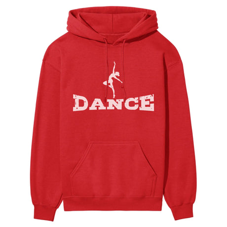 Basic Dance with Dancer Icon on a Hoodie with a White Graphic