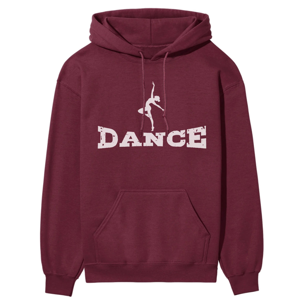 Basic Dance with Dancer Icon on a Hoodie with a White Graphic