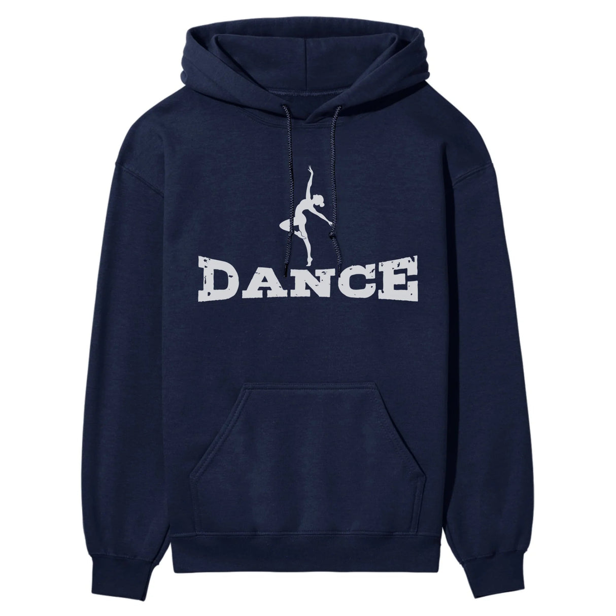 Basic Dance with Dancer Icon on a Hoodie with a White Graphic