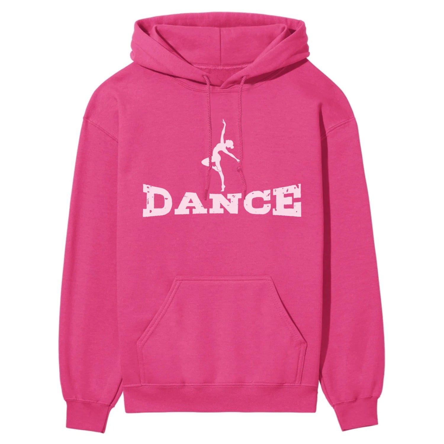 Basic Dance with Dancer Icon on a Hoodie with a White Graphic