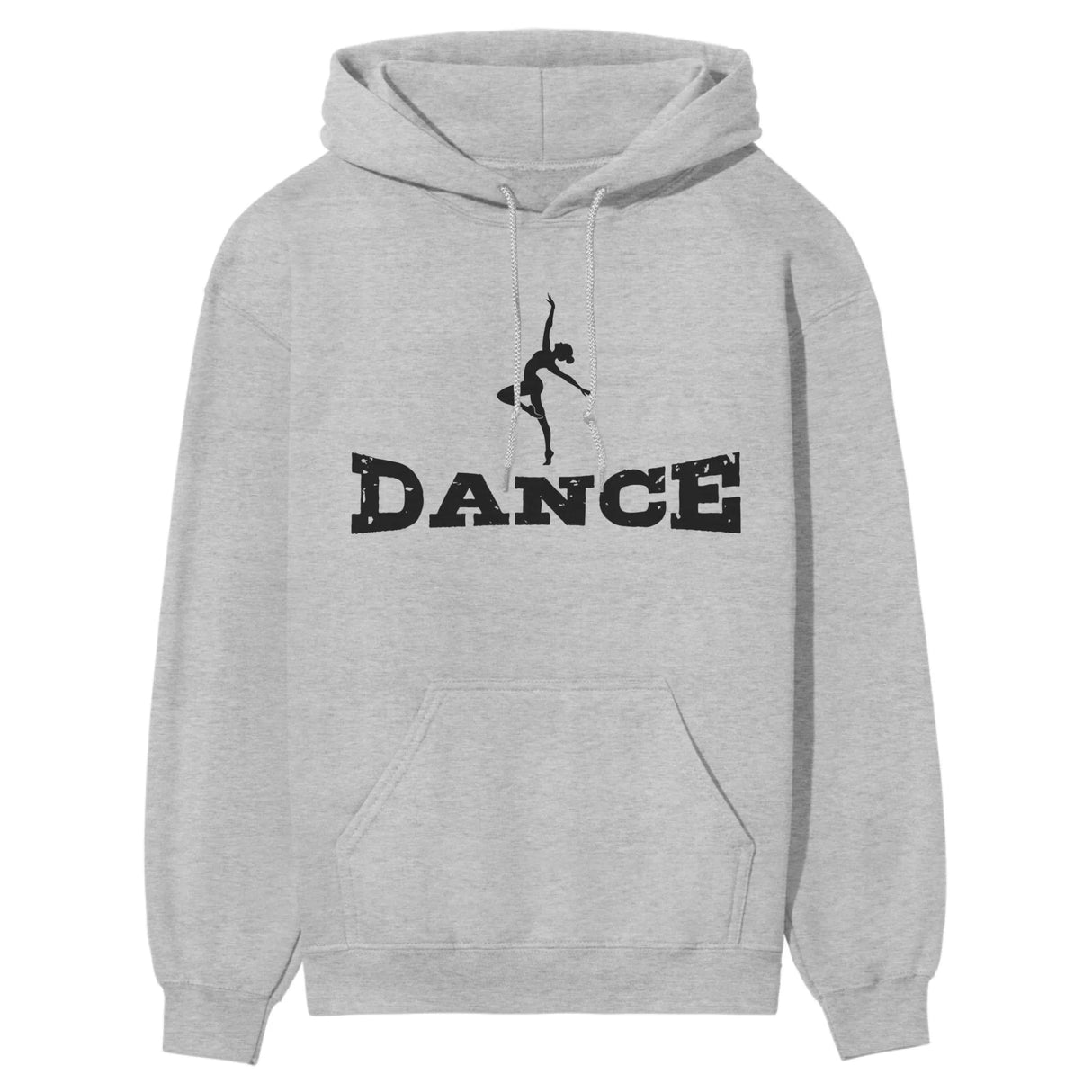 Basic Dance with Dancer Icon on a Hoodie with a Black Graphic