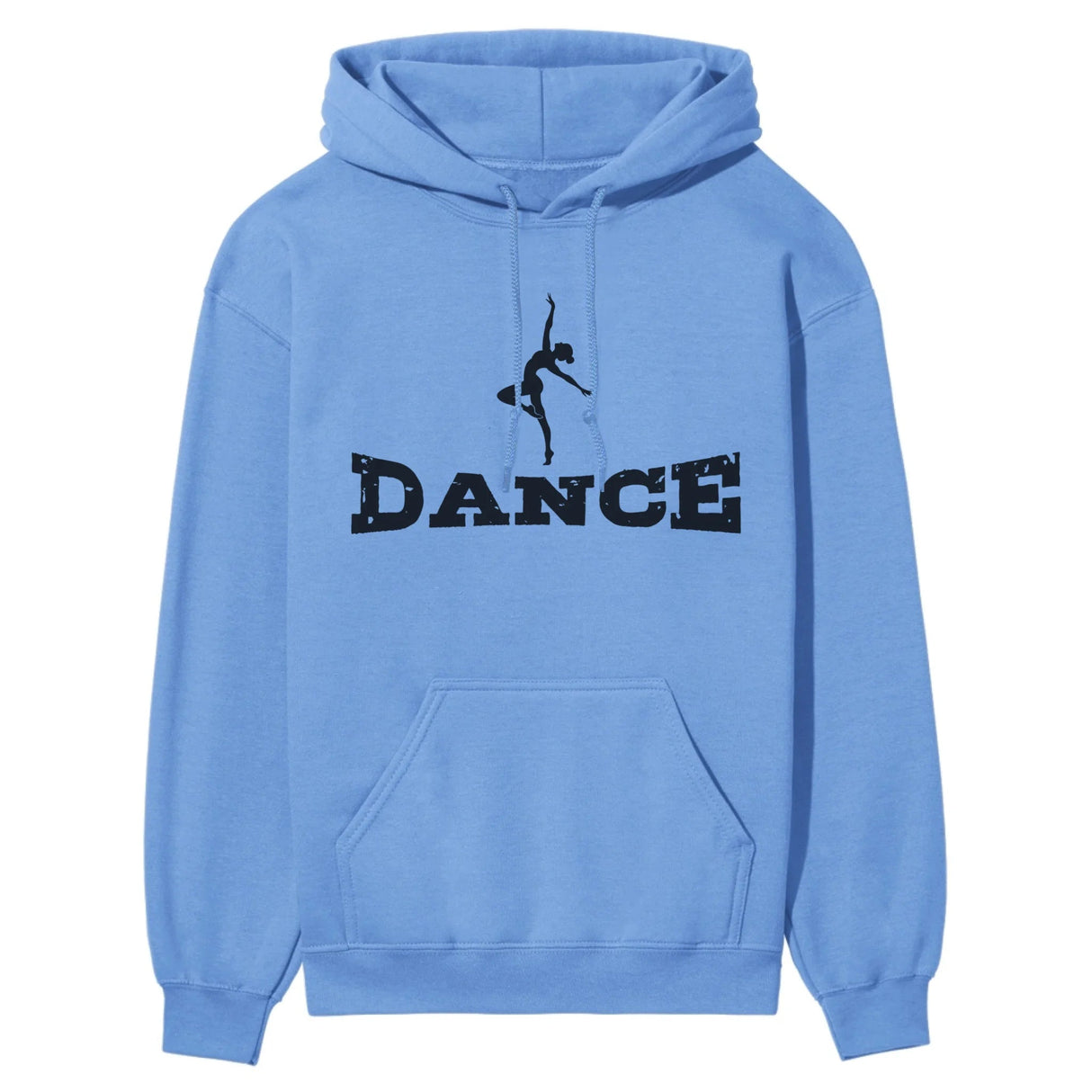 Basic Dance with Dancer Icon on a Hoodie with a Black Graphic