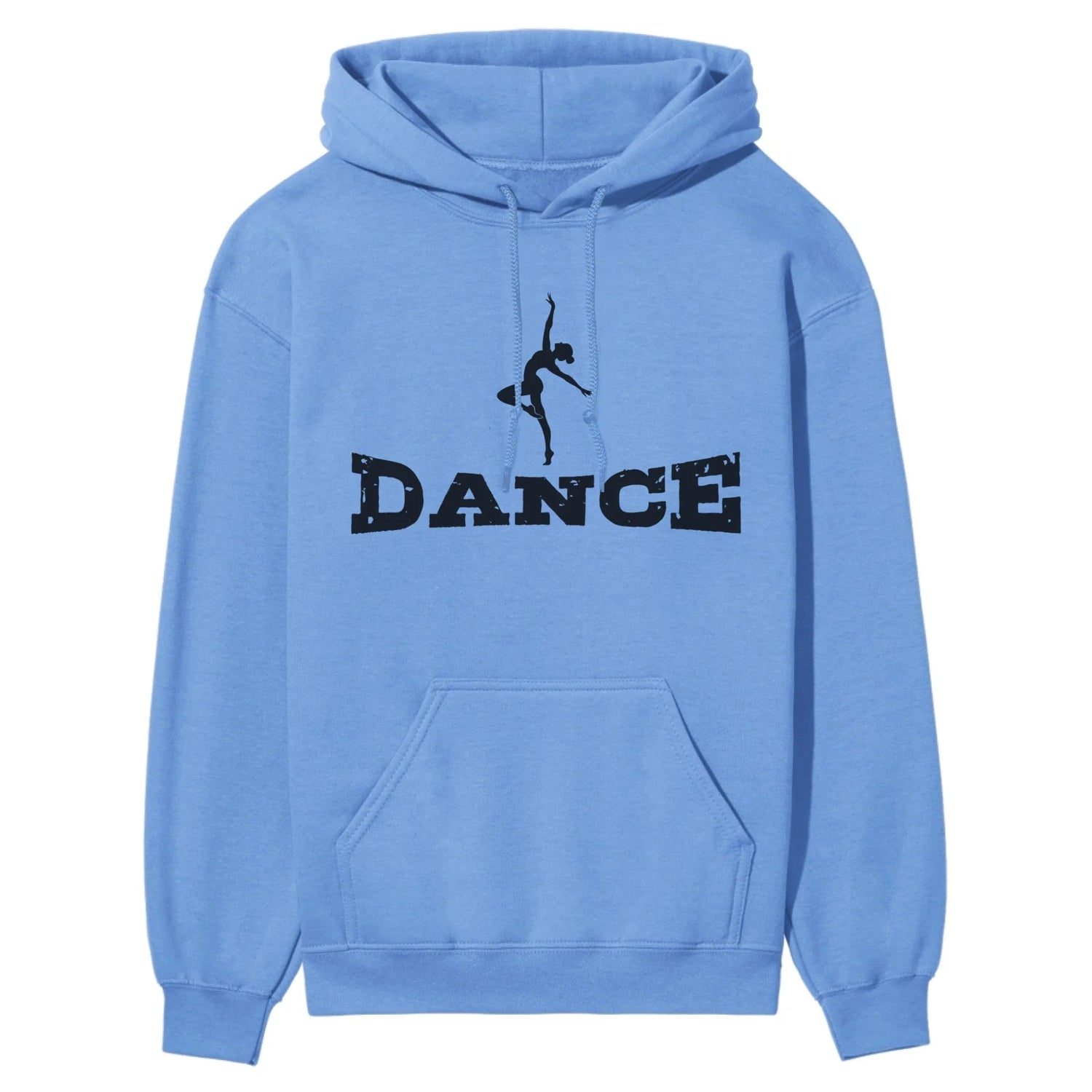 Basic Dance with Dancer Icon on a Hoodie with a Black Graphic