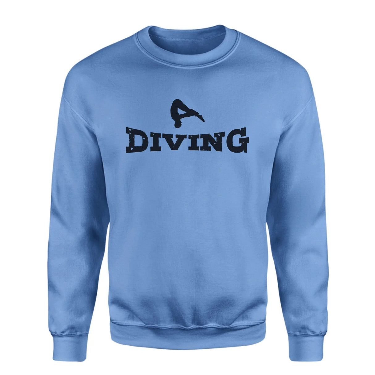 Basic Diving with Diver Icon on a Sweatshirt with a Black Graphic