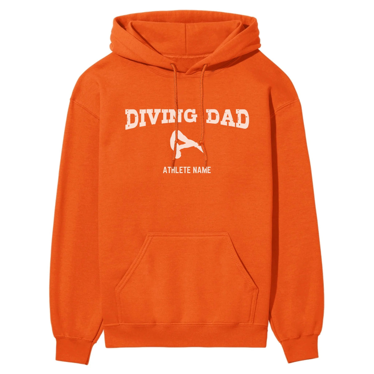 Diving Dad with Diver Icon and Diver Name on a Hoodie with a White Graphic