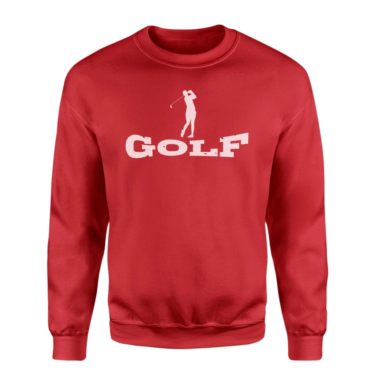 Basic Golf with Golfer Icon on a Sweatshirt with a White Graphic