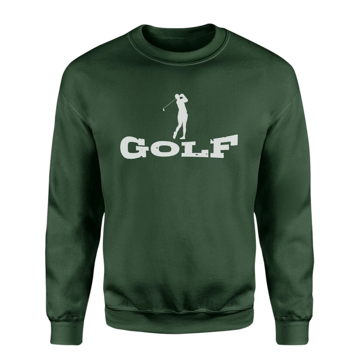 Basic Golf with Golfer Icon on a Sweatshirt with a White Graphic