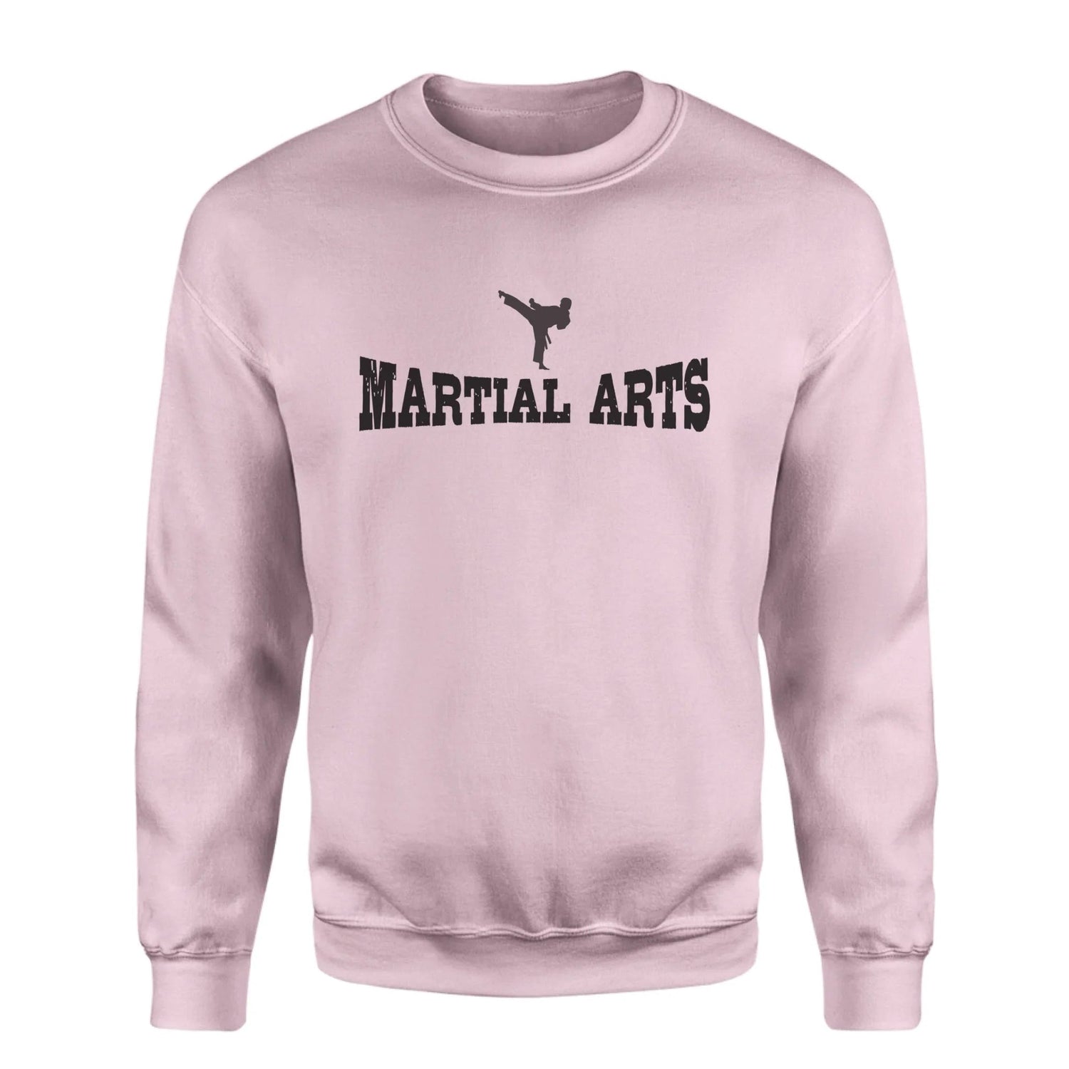 Basic Martial Arts with Martial Artist Icon on a Sweatshirt with a Black Graphic