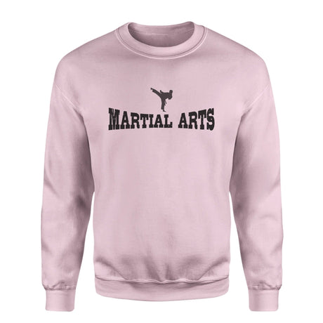 Basic Martial Arts with Martial Artist Icon on a Sweatshirt with a Black Graphic