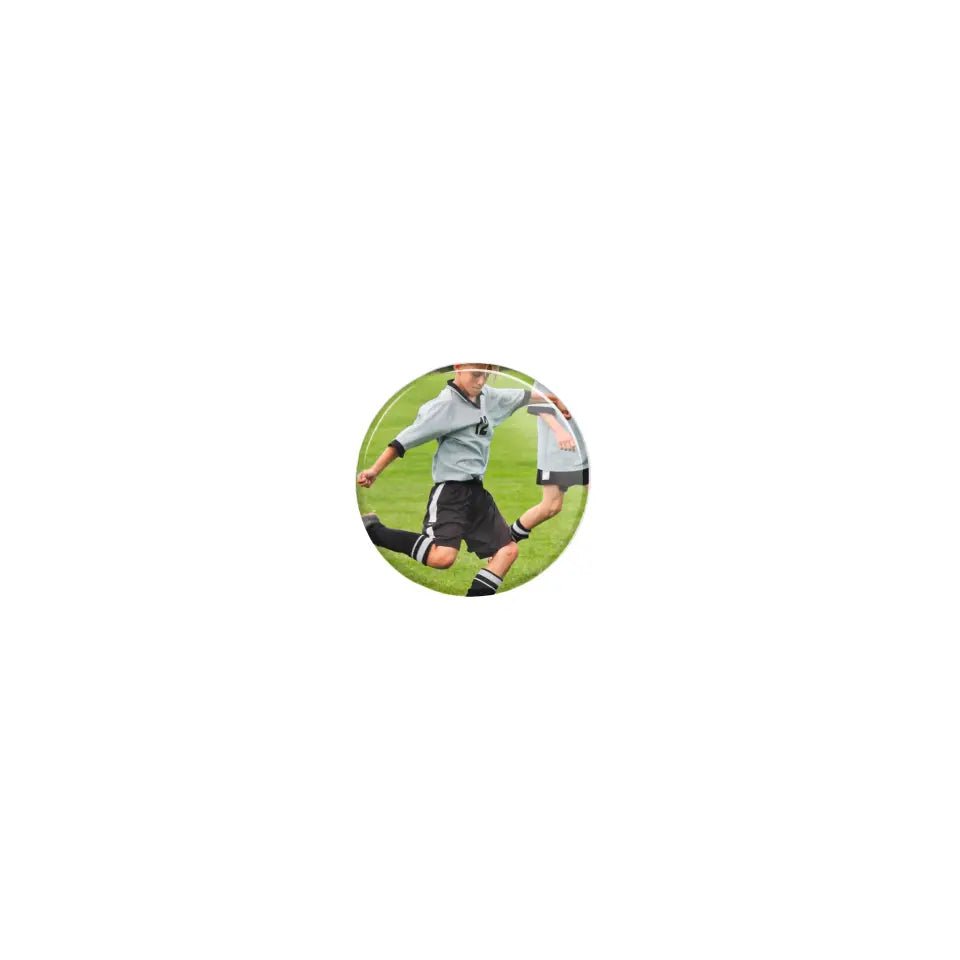 Custom Soccer Player Photo on a Button