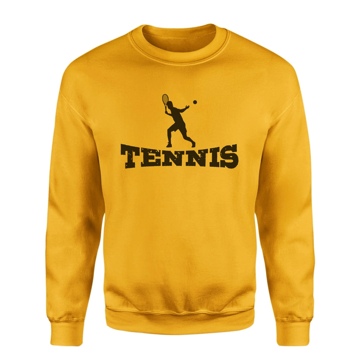 Basic Tennis with Tennis Player Icon on a Sweatshirt with a Black Graphic