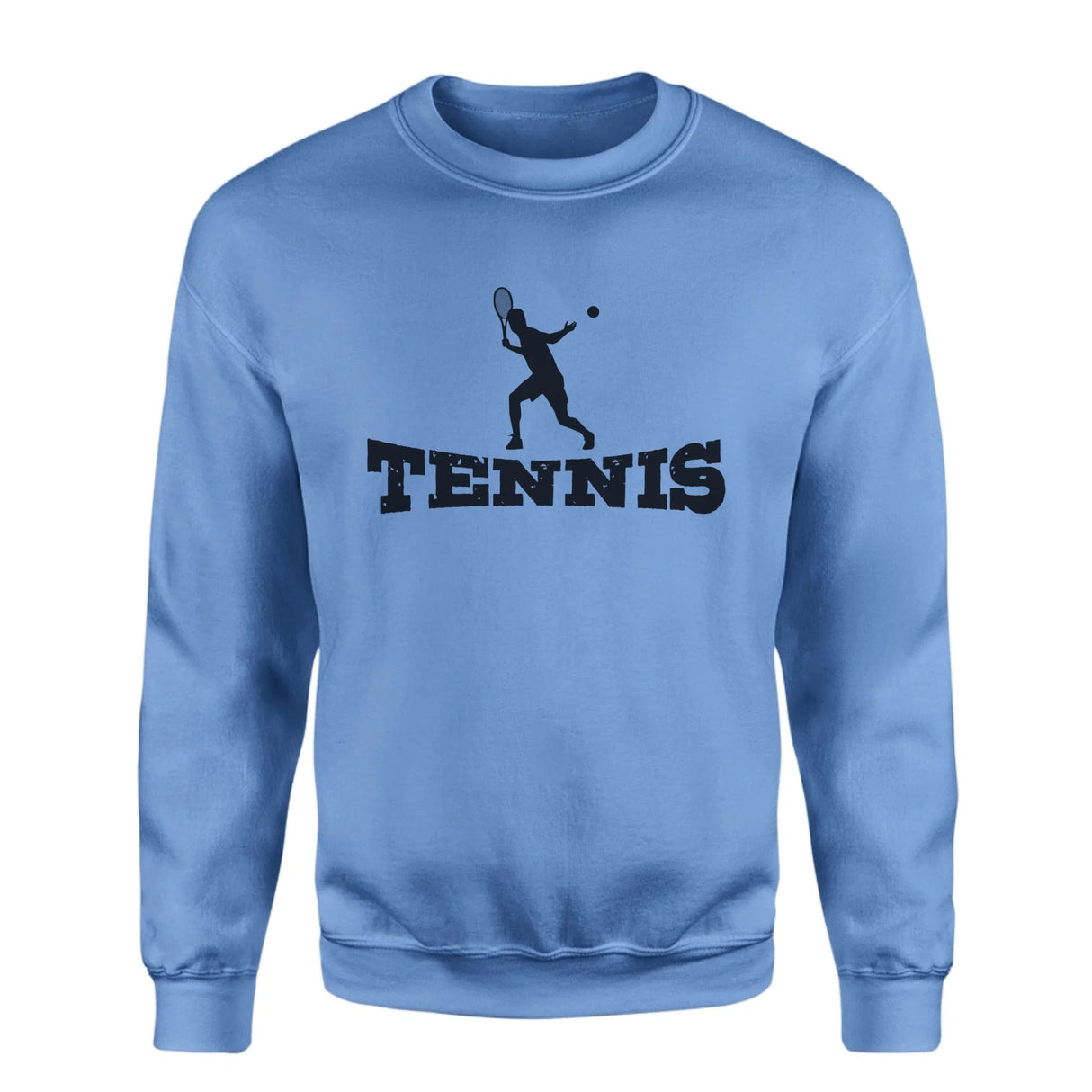 Basic Tennis with Tennis Player Icon on a Sweatshirt with a Black Graphic