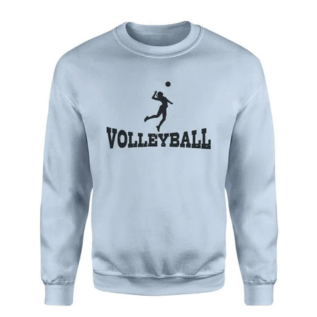 Basic Volleyball with Volleyball Player Icon on a Sweatshirt with a Black Graphic