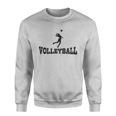Basic Volleyball with Volleyball Player Icon on a Sweatshirt with a Black Graphic