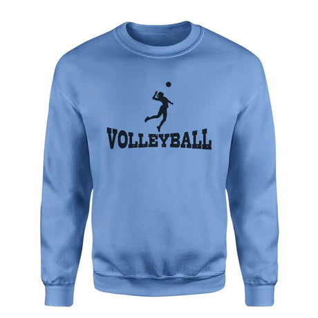 Basic Volleyball with Volleyball Player Icon on a Sweatshirt with a Black Graphic