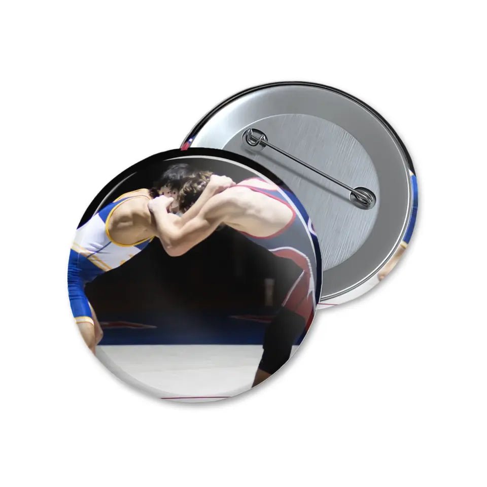 Custom Wrestler Photo on a Button