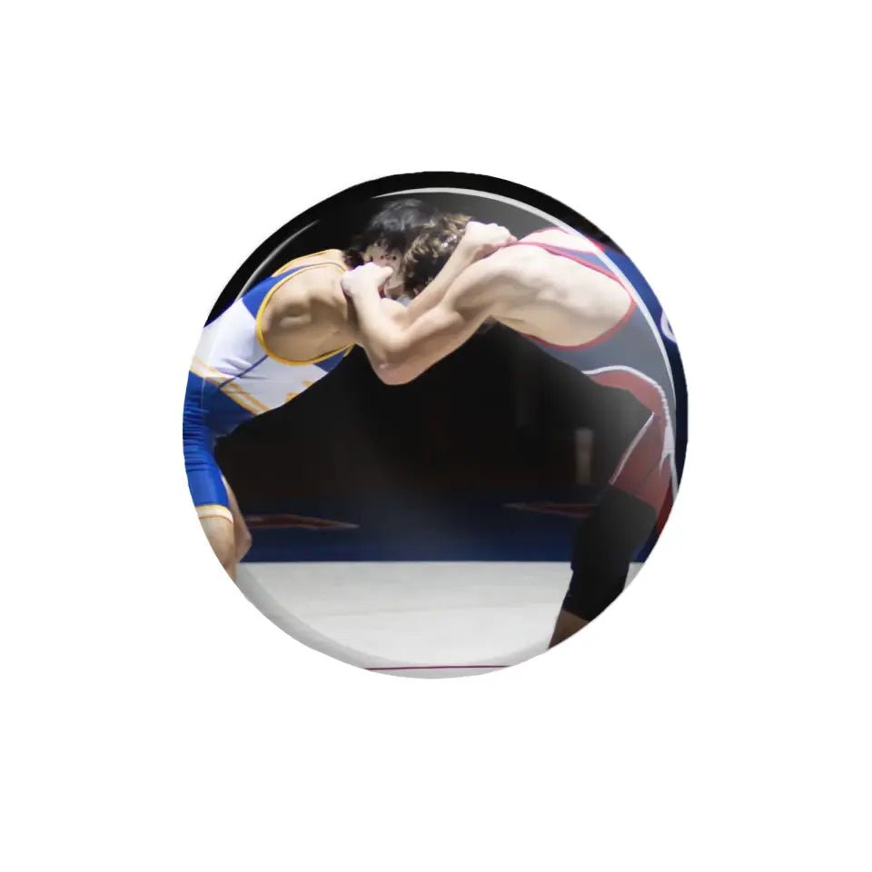 Custom Wrestler Photo on a Button