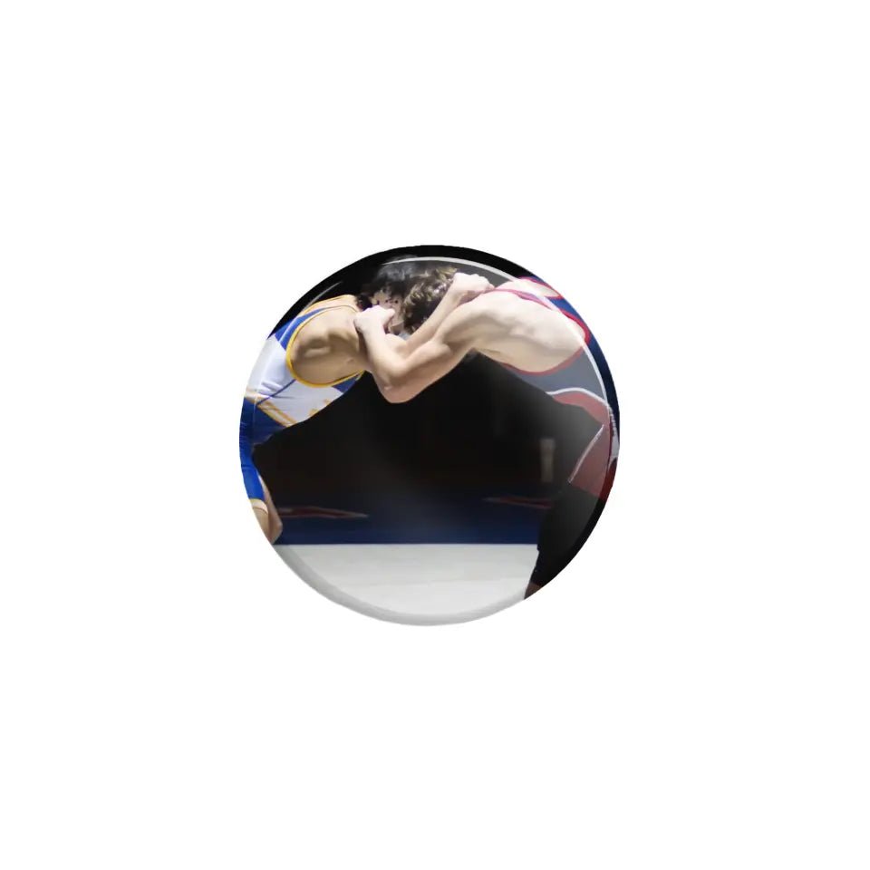 Custom Wrestler Photo on a Button